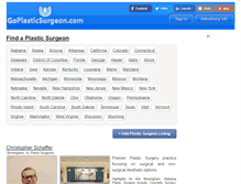 Tablet Screenshot of goplasticsurgeon.com